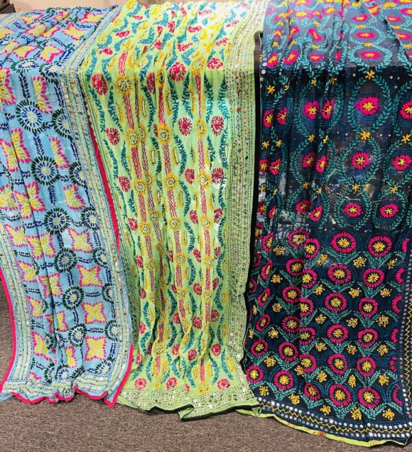 Chiffon Phulkari Dupatta - Image 2