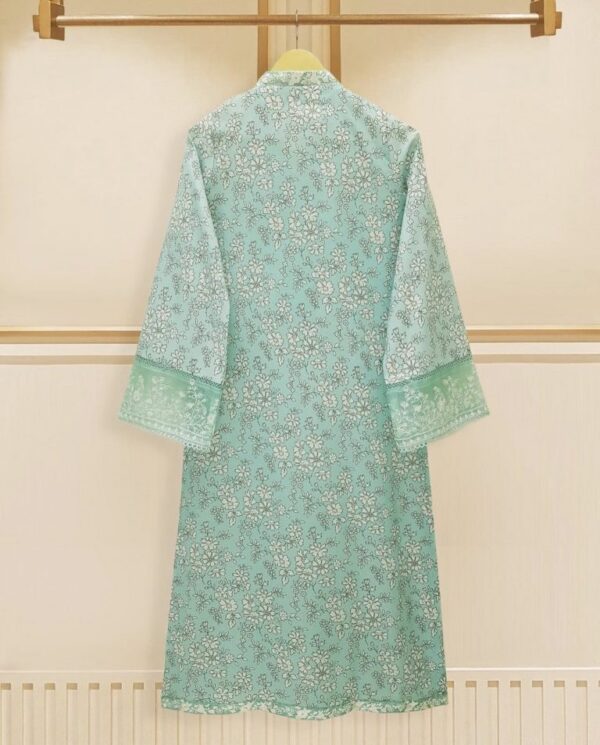AghaNoor Lawn Dress – Mint - Image 2